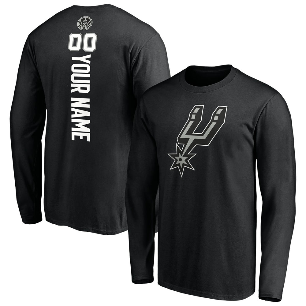 San Antonio Spurs Playmaker Personalized Name & Number Long Sleeve T-Shirt