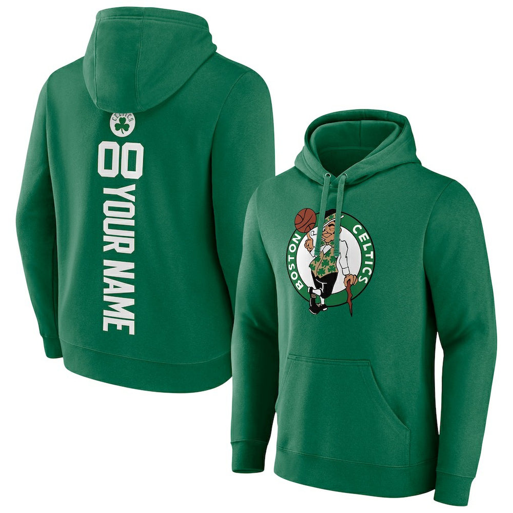 Boston Celtics Playmaker Personalized Name & Number Pullover Hoodie