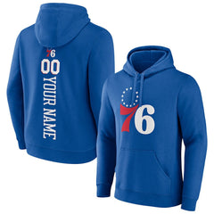 Philadelphia 76ers Playmaker Personalized Name & Number Pullover Hoodie