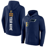 Utah Jazz Playmaker Personalized Name & Number Pullover Hoodie