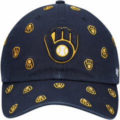 Navy Milwaukee Brewers '47 Women's Confetti Clean Up Adjustable Hat