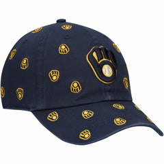 Navy Milwaukee Brewers '47 Women's Confetti Clean Up Adjustable Hat