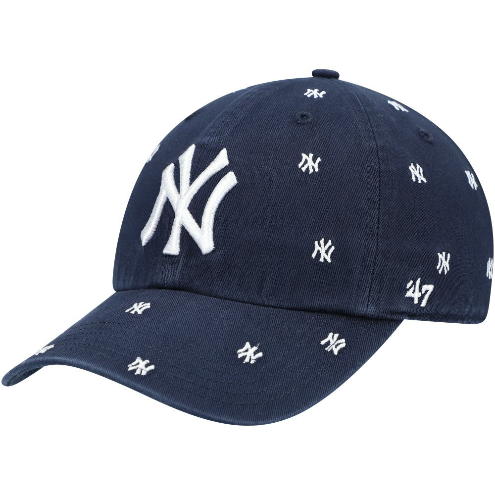 Navy New York Yankees '47 Women's Confetti Clean Up Adjustable Hat