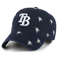 Navy Tampa Bay Rays '47 Women's Confetti Clean Up Adjustable Hat