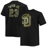 Black Fernando Tatis Jr. San Diego Padres Fanatics Big & Tall Wordmark Name & Number T-Shirt