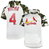 White/Camo Yadier Molina St. Louis Cardinals Player Big & Tall Raglan Hoodie T-Shirt