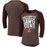 Pastime Raglan 3/4-Sleeve T-Shirt - Cleveland Browns T-shirts