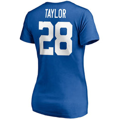 Jonathan Taylor Women's Player Icon Name & Number V-Neck T-Shirt - Indianapolis Colts T-shirts