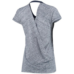 Navy Detroit Tigers Touch Women's Hail Mary V-Neck Back Wrap T-Shirt