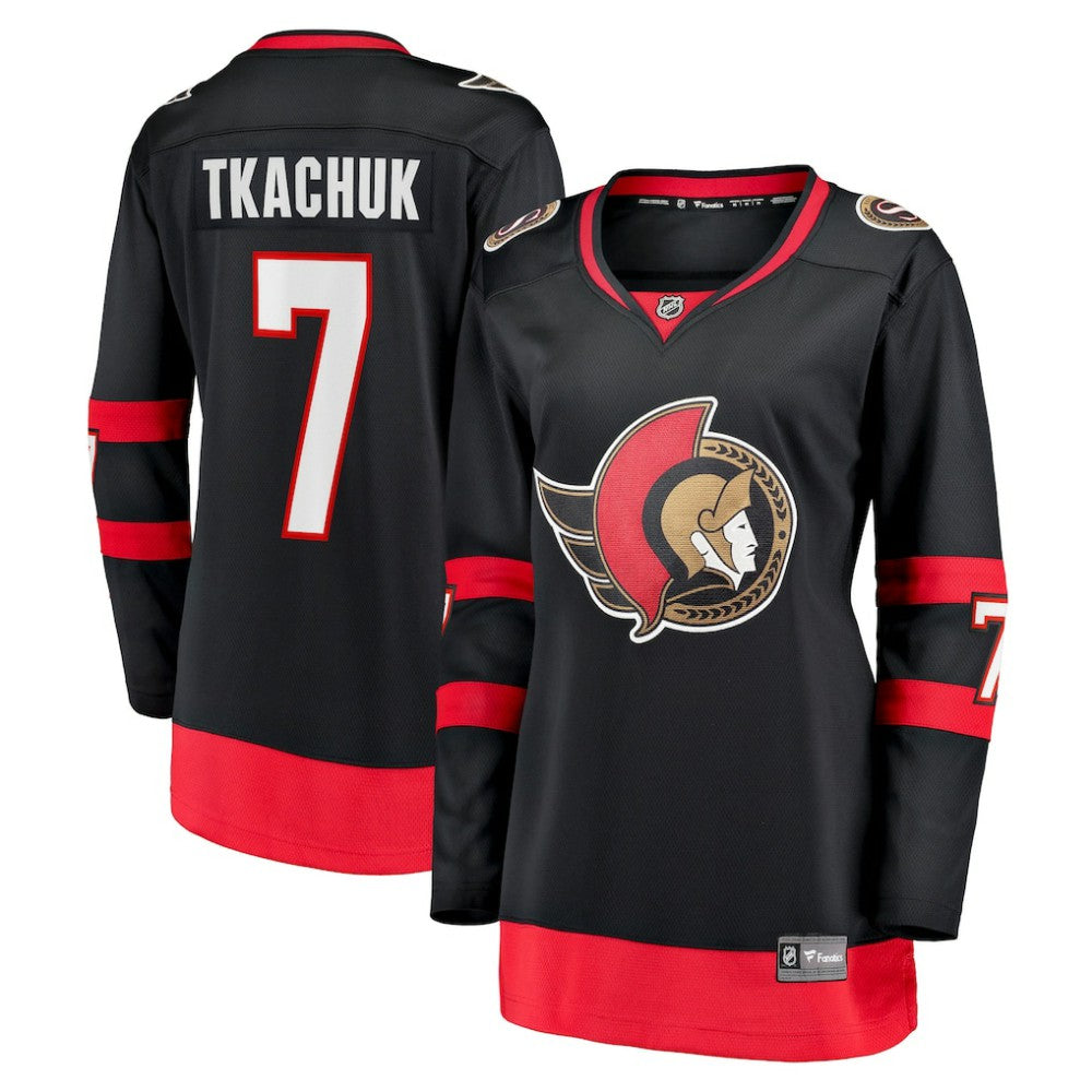 NHL Brady Tkachuk Ottawa Senators Fanatics Women's Home Breakaway Jersey