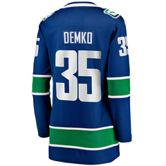 NHL Thatcher Demko Vancouver Canucks Fanatics Women's Home Breakaway Jersey