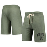 Heathered Olive Athletics Concepts Sport Mainstream Tri-Blend Shorts