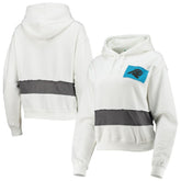 Refried Apparel Women's Sustainable Crop Dolman Pullover Hoodie - Carolina Panthers Hoodies