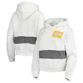 Refried Apparel Women's Sustainable Crop Dolman Pullover Hoodie - Los Angeles Rams Hoodies