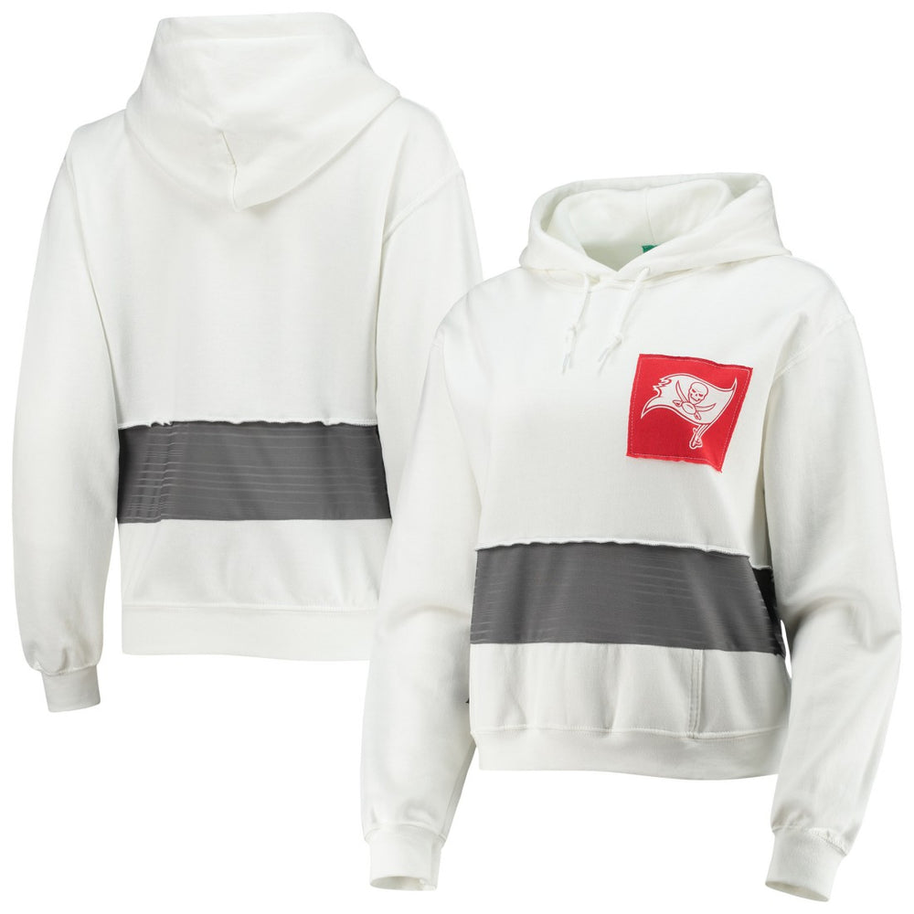 Refried Apparel Women's Sustainable Crop Dolman Pullover Hoodie - Tampa Bay Buccaneers Hoodies