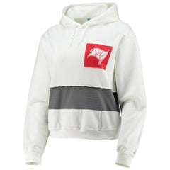 Refried Apparel Women's Sustainable Crop Dolman Pullover Hoodie - Tampa Bay Buccaneers Hoodies