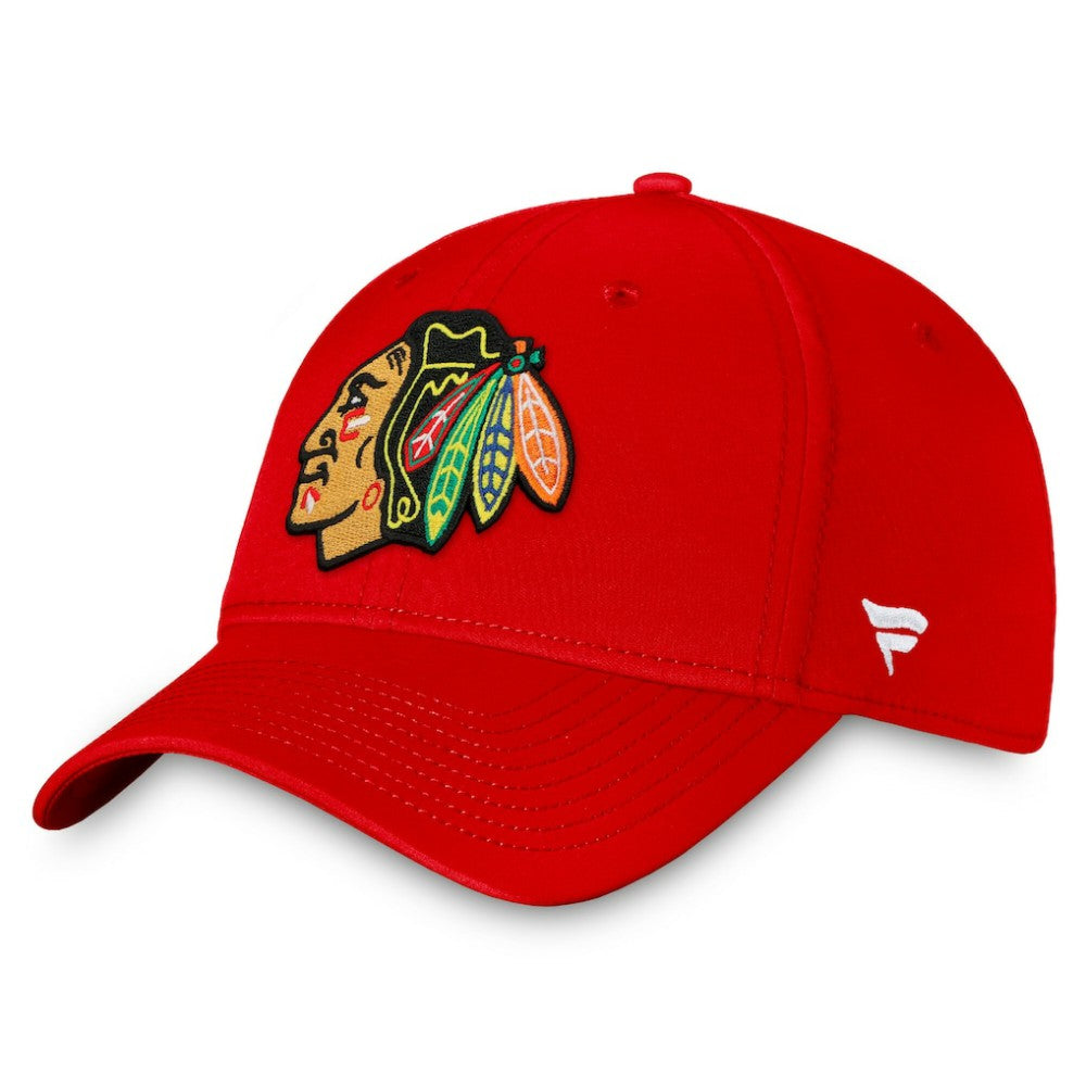 NHL Chicago Blackhawks Fanatics Core Primary Logo Flex Hat