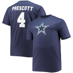 Dak Prescott Big & Tall Player Name & Number T-Shirt - Dallas Cowboys T-shirts