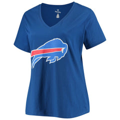 Josh Allen Women's Plus Size Name & Number V-Neck T-Shirt - Buffalo Bills T-shirts