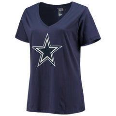 CeeDee Lamb Women's Plus Size Name & Number V-Neck T-Shirt - Dallas Cowboys T-shirts