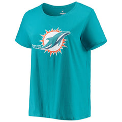 Tua Tagovailoa Women's Plus Size Fair Catch Name & Number Scoop Neck T-Shirt - Miami Dolphins T-shirts