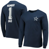 #1 Dad Long Sleeve T-Shirt - Dallas Cowboys T-shirts