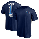 #1 Dad T-Shirt - Tennessee Titans T-shirts