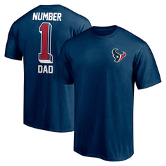 #1 Dad T-Shirt - Houston Texans T-shirts