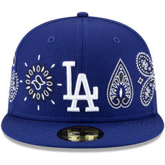 Royal Los Angeles Dodgers New Era Paisley Elements 59FIFTY Fitted Hat