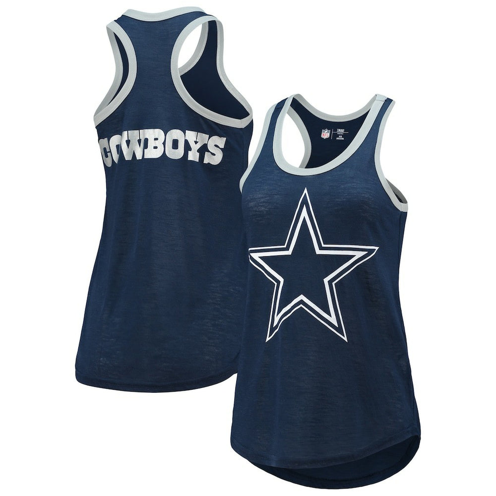 G-III 4Her by Carl Banks Women's Tater Burnout Tank Top - Dallas Cowboys Tops