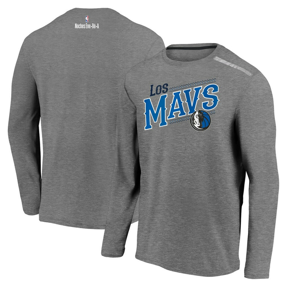 Fanatics Dallas Mavericks 2021 Noches Éne-Bé-A Authentic Shooting Long Sleeve T-Shirt sale