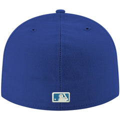 Royal San Diego Padres New Era White Logo 59FIFTY Fitted Hat