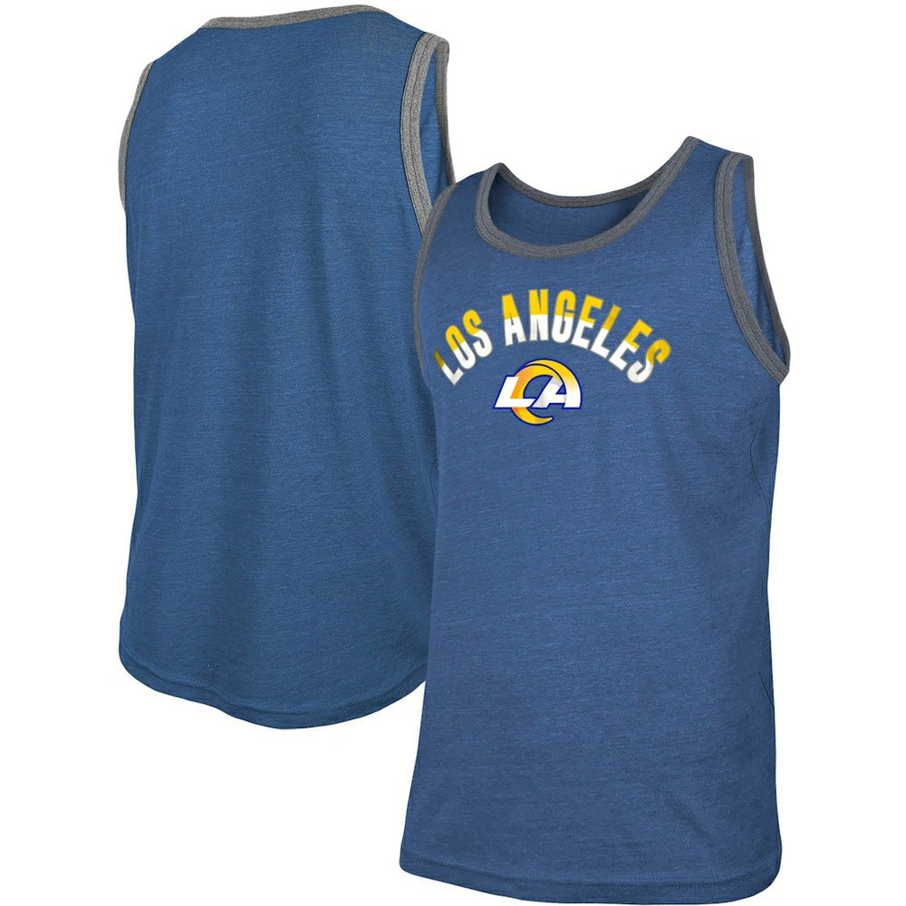 Ringer Tri-Blend Tank Top - Los Angeles Rams Tops