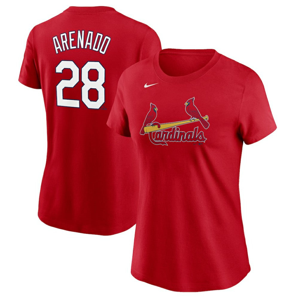 Red Nolan Arenado St. Louis Cardinals Nike Women's Name & Number T-Shirt