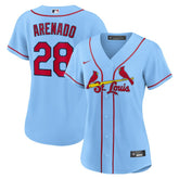 Light Blue Nolan Arenado St. Louis Cardinals Nike Women's Alternate Replica Player Jersey