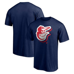 Navy Baltimore Orioles Red White and Team T-Shirt