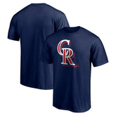 Navy Colorado Rockies Red White and Team T-Shirt