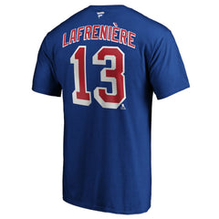 NHL Alexis Lafreniere New York Rangers Fanatics Big & Tall Name & Number T-Shirt