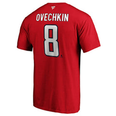 NHL Alexander Ovechkin Washington Capitals Fanatics Big & Tall Captain Patch Name & Number T-Shirt