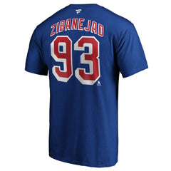 NHL Mika Zibanejad New York Rangers Fanatics Big & Tall Name & Number T-Shirt