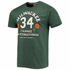 Giannis Antetokounmpo Milwaukee Bucks Homage Greek Tri-Blend T-Shirt