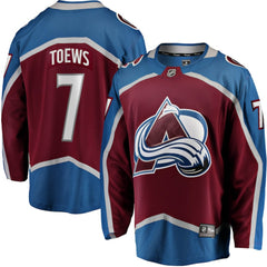 NHL Devon Toews Colorado Avalanche Fanatics Home Breakaway Player Jersey