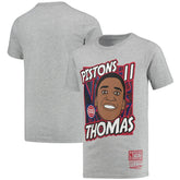 Mitchell & Ness Isiah Thomas Detroit Pistons Youth Hardwood Classics King of the Court Player T-Shirt sale