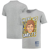 Mitchell & Ness Rik Smits Indiana Pacers Youth Hardwood Classics King of the Court Player T-Shirt