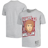 Mitchell & Ness Bill Walton Portland Trail Blazers Youth Hardwood Classics King of the Court Player T-Shirt