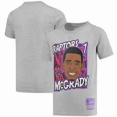 Mitchell & Ness Tracy McGrady Toronto Raptors Youth Hardwood Classics King of the Court Player T-Shirt