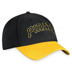 Black/Gold Pittsburgh Pirates Fanatics Core Flex Hat