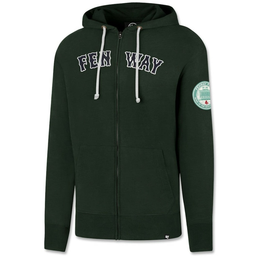 Green Boston Red Sox '47 Gamebreak Cross Check Full-Zip Hoodie