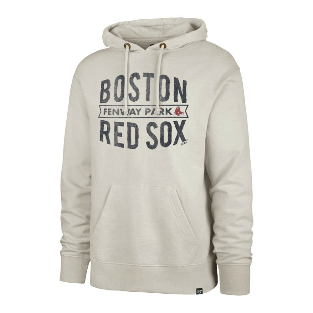 Oatmeal Boston Red Sox '47 Cross Check Fenway Pullover Hoodie