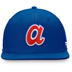 Royal Atlanta Braves Fanatics Cooperstown Collection Core Snapback Hat